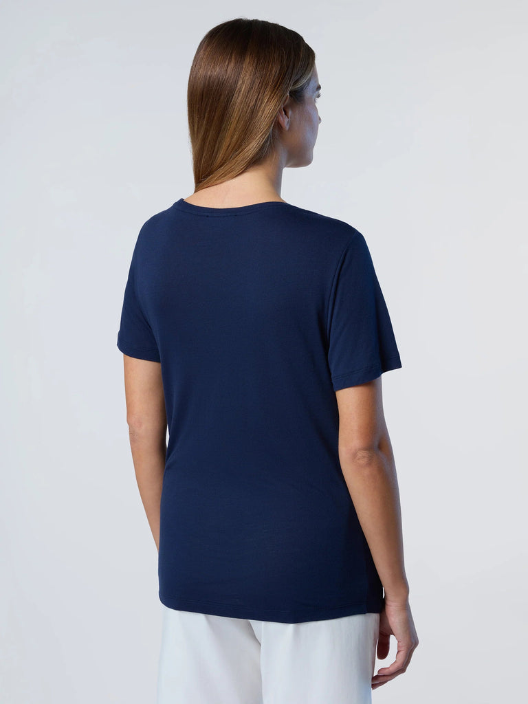 Camiseta de viscosa con cuello pico - North Sails - Bayres