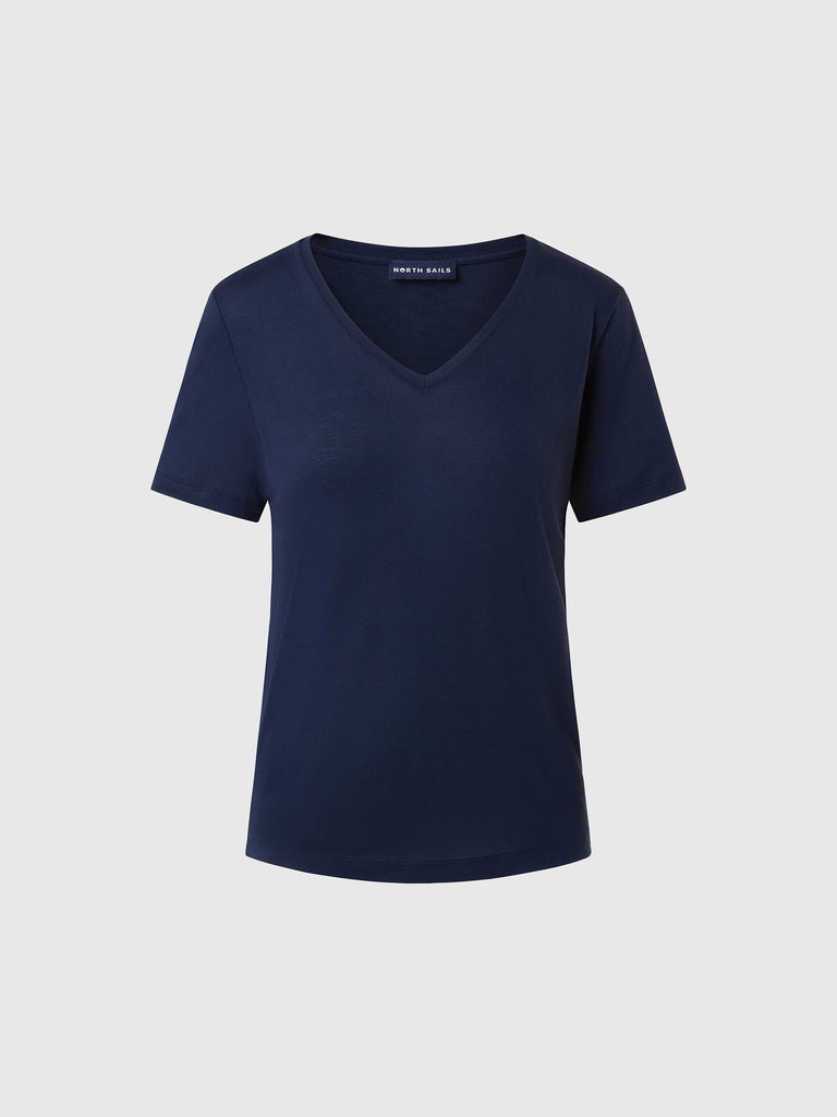 Camiseta de viscosa con cuello pico - North Sails - Bayres