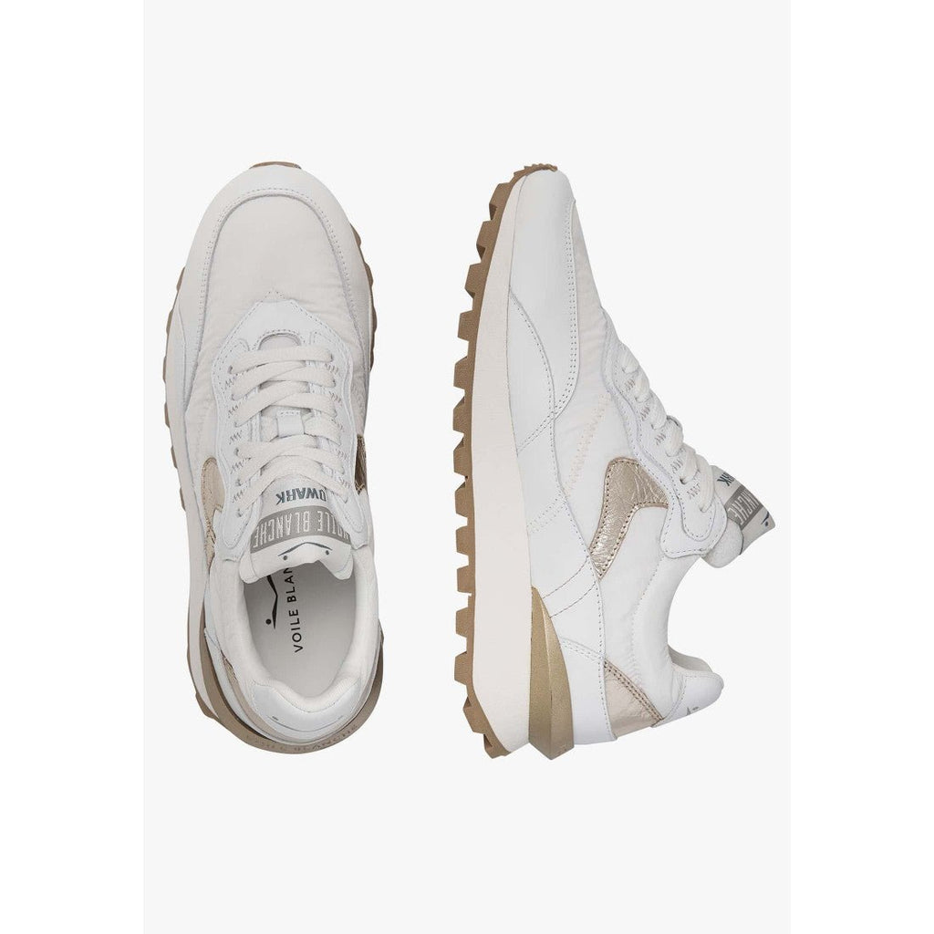Sneakers QWARK White-Platinum - VOILE BLANCHE - Bayres